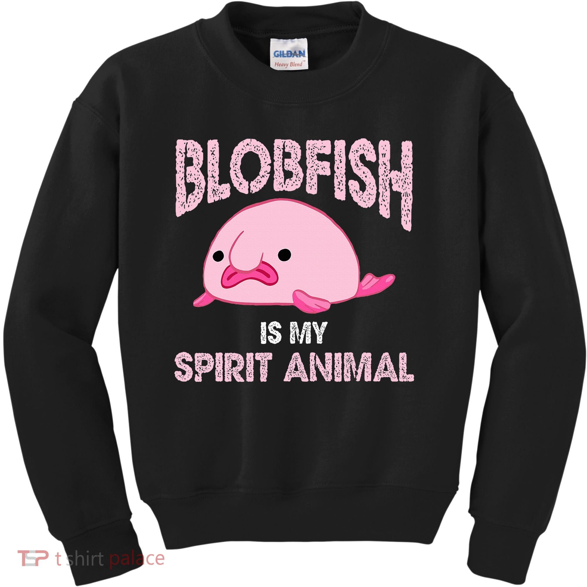 Blobfish Is My Spirit Animal Kids Sweatshirt