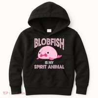 Blobfish Is My Spirit Animal Kids Hoodie thumb 0