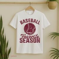 Baseball Is My Favorite Season Vintage T-Shirt thumb 2