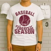 Baseball Is My Favorite Season Vintage T-Shirt thumb 6