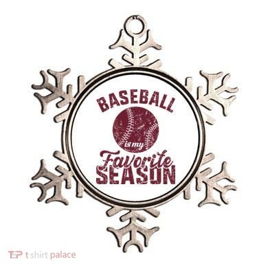 Baseball Is My Favorite Season Vintage Ornament