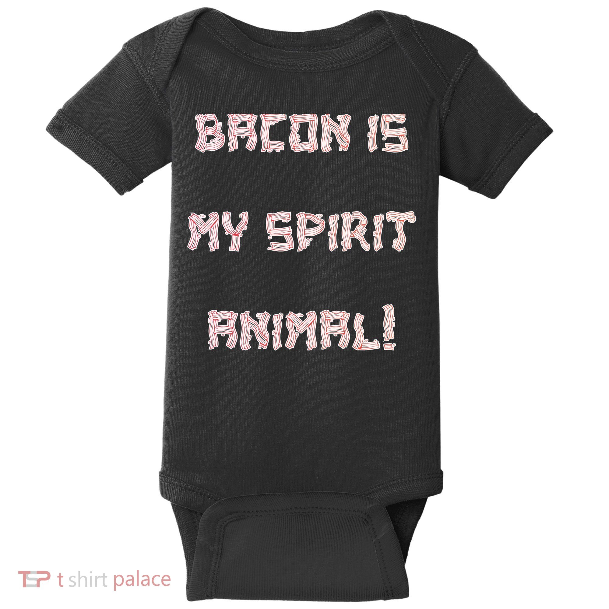 BACON IS MY SPIRIT ANIMAL Baby Bodysuit