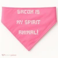 BACON IS MY SPIRIT ANIMAL USA-Made Doggie Bandana thumb 0