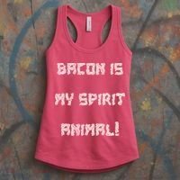 BACON IS MY SPIRIT ANIMAL Women's Tank Top thumb 3