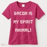 BACON IS MY SPIRIT ANIMAL Women's T-Shirt thumb 0