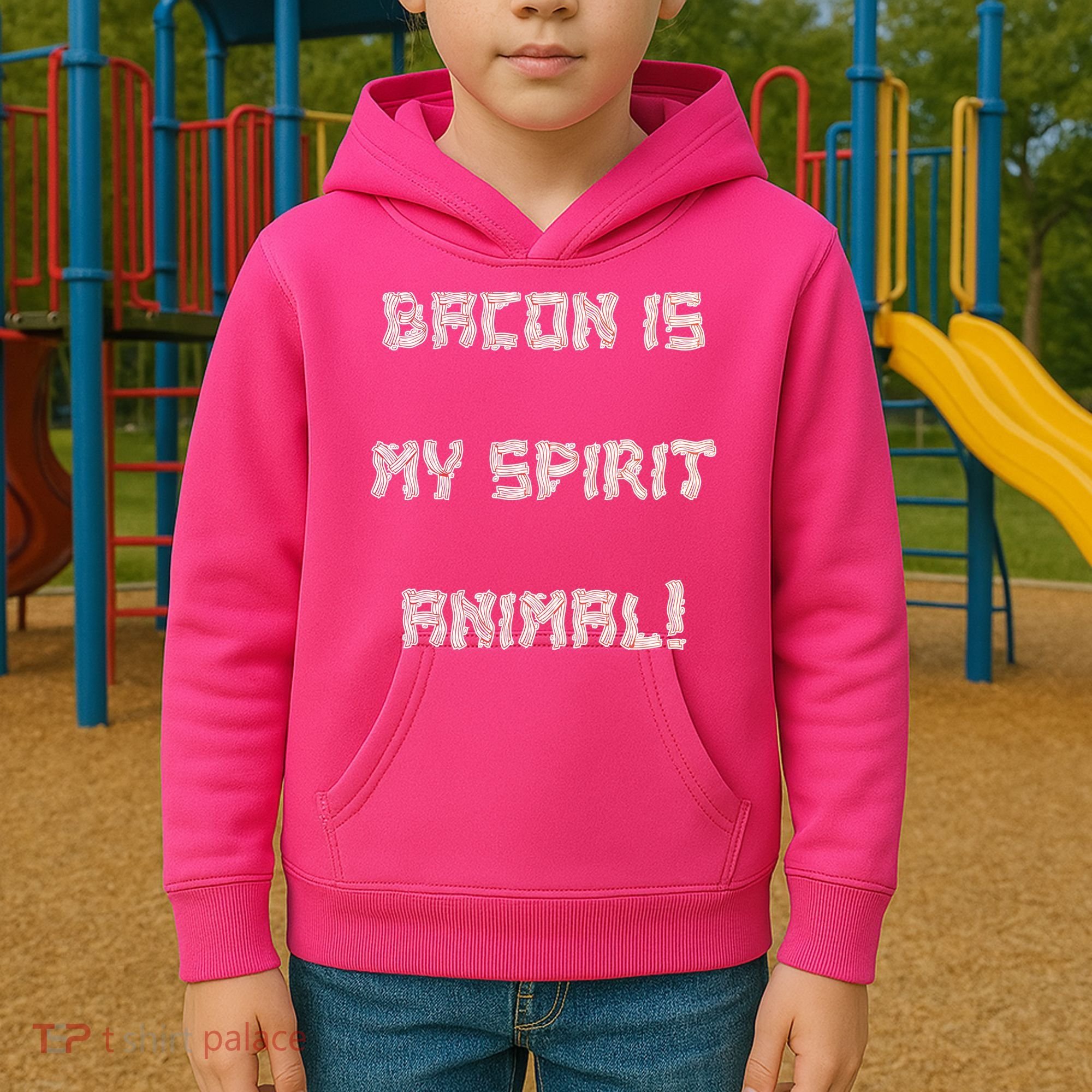 BACON IS MY SPIRIT ANIMAL Kids Hoodie