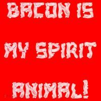 BACON IS MY SPIRIT ANIMAL Santa Hat thumb 1