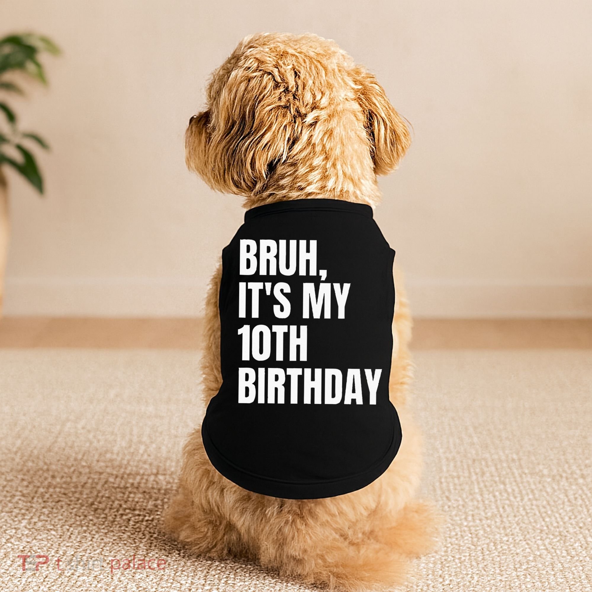 Bruh Its My 10th Birthday Doggie Tank