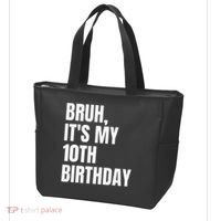Bruh Its My 10th Birthday Tote Bag thumb 3