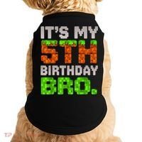Boy It'S My 5th Birthday Bro Video Game Pixel Doggie Tank thumb 0