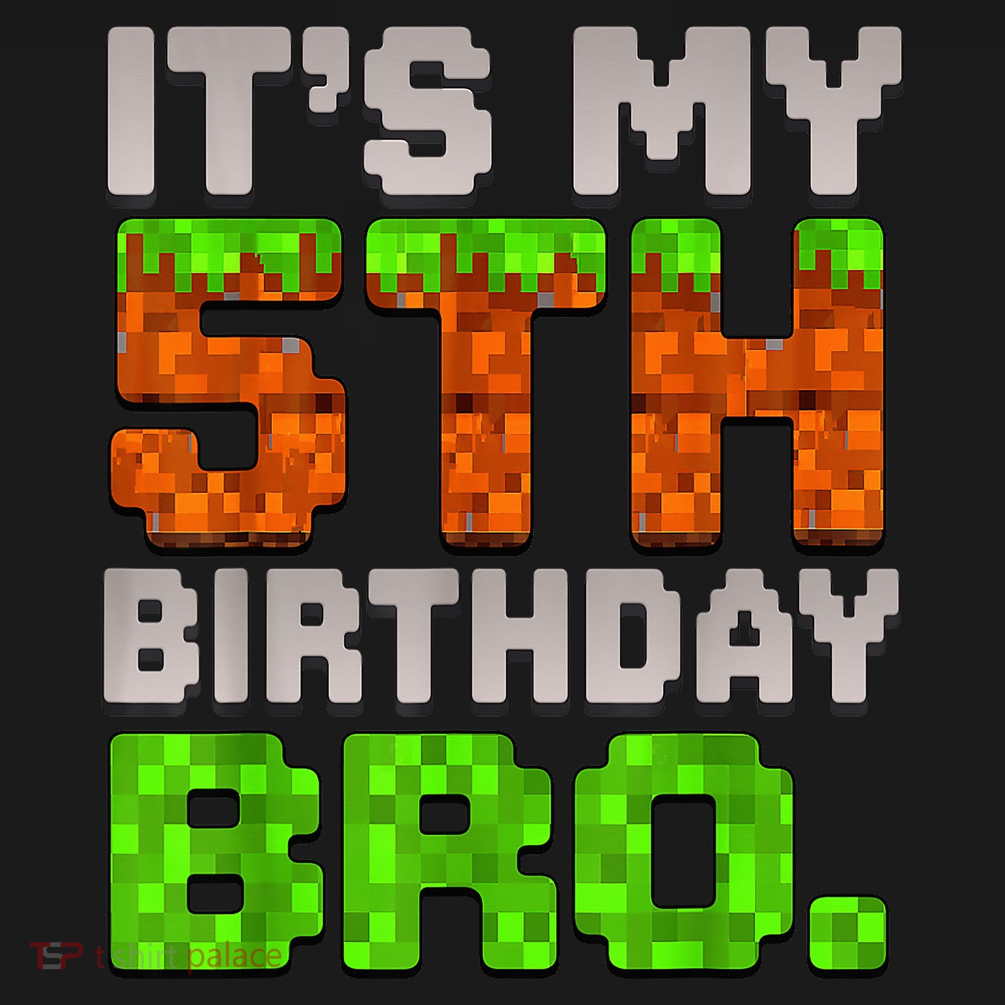 Boy It'S My 5th Birthday Bro Video Game Pixel Doggie Tank
