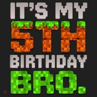 Boy It'S My 5th Birthday Bro Video Game Pixel Golf Towel thumb 3