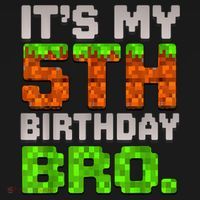 Boy It'S My 5th Birthday Bro Video Game Pixel Kids T-Shirt thumb 4