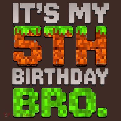 Boy It'S My 5th Birthday Bro Video Game Pixel T-Shirt