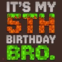 Boy It'S My 5th Birthday Bro Video Game Pixel Beanie thumb 2