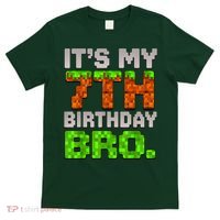 Boy It'S My 7th Birthday Bro Video Game Pixel T-Shirt thumb 0