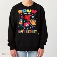 Bruh Its My 4th Birthday Sheriff Party Gift for Women's Sweatshirt thumb 0