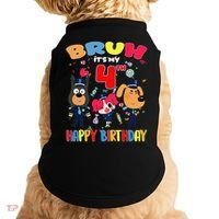 Bruh Its My 4th Birthday Sheriff Party Gift for Doggie Tank thumb 0