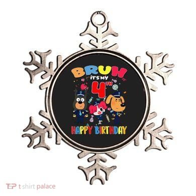 Bruh Its My 4th Birthday Sheriff Party Gift for Ornament