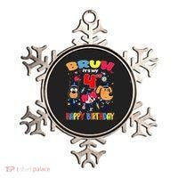 Bruh Its My 4th Birthday Sheriff Party Gift for Ornament thumb 0