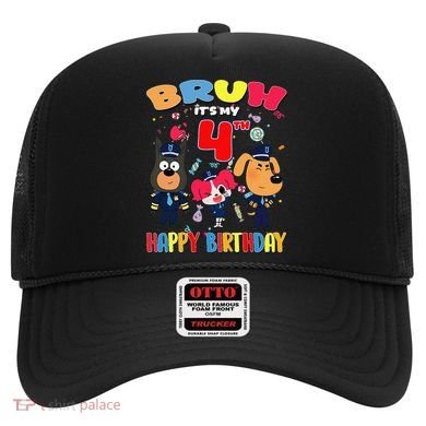 Bruh Its My 4th Birthday Sheriff Party Gift for Hat