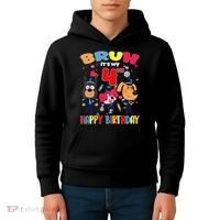 Bruh Its My 4th Birthday Sheriff Party Gift for Kids Hoodie thumb 4