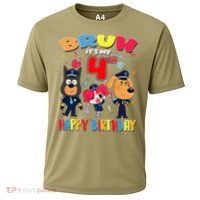 Bruh Its My 4th Birthday Sheriff Party Gift for Cooling Performance Crew T-Shirt thumb 0