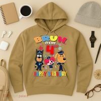 Bruh Its My 4th Birthday Sheriff Party Gift for Hoodie thumb 3