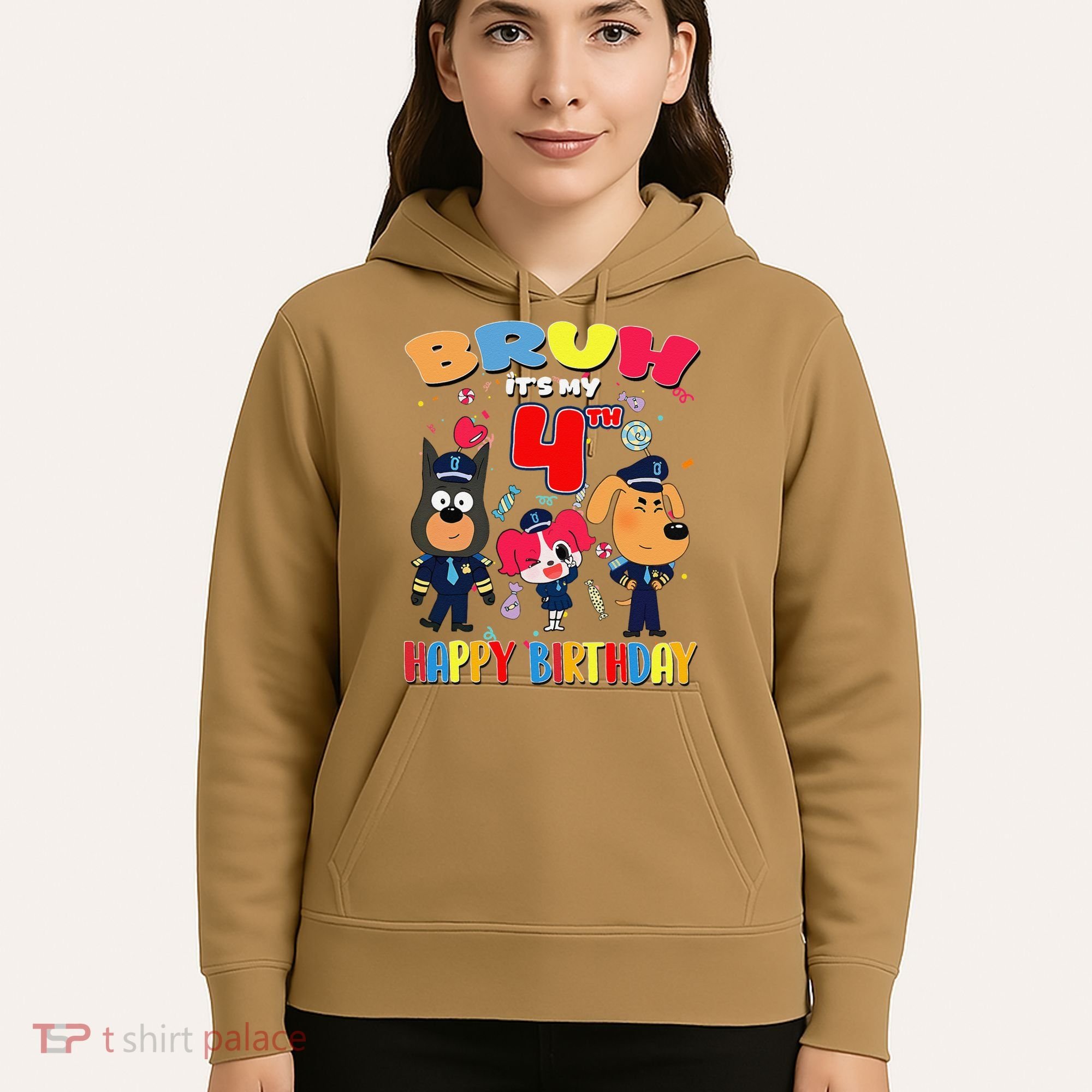 Bruh Its My 4th Birthday Sheriff Party Gift for Hoodie