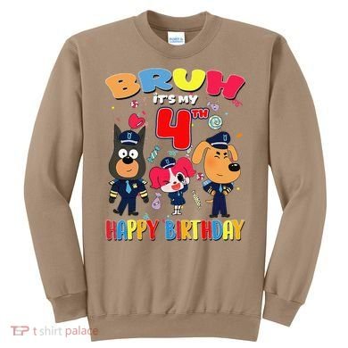 Bruh Its My 4th Birthday Sheriff Party Gift for Sweatshirt
