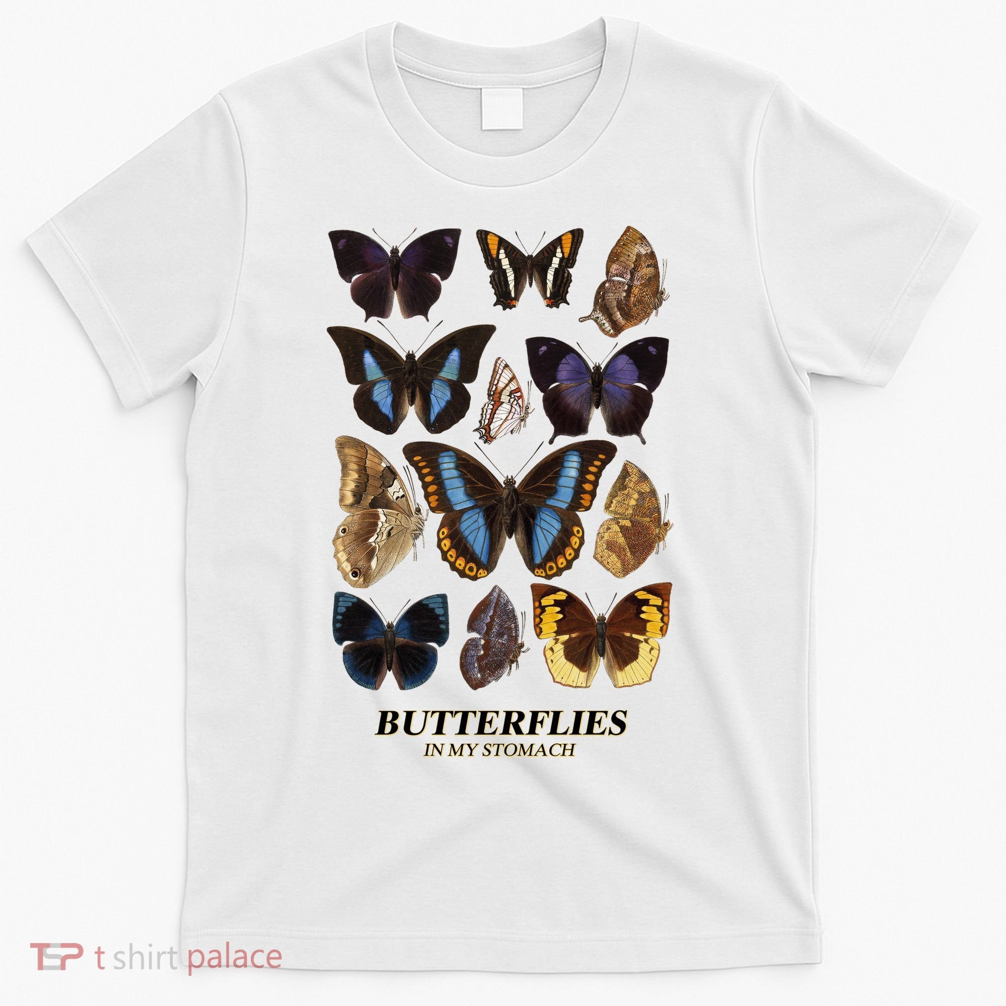 Butterflies In My Stomach Butterfly Retro Vintage T-Shirt