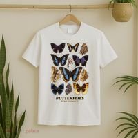 Butterflies In My Stomach Butterfly Retro Vintage T-Shirt thumb 2