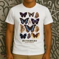 Butterflies In My Stomach Butterfly Retro Vintage T-Shirt thumb 3