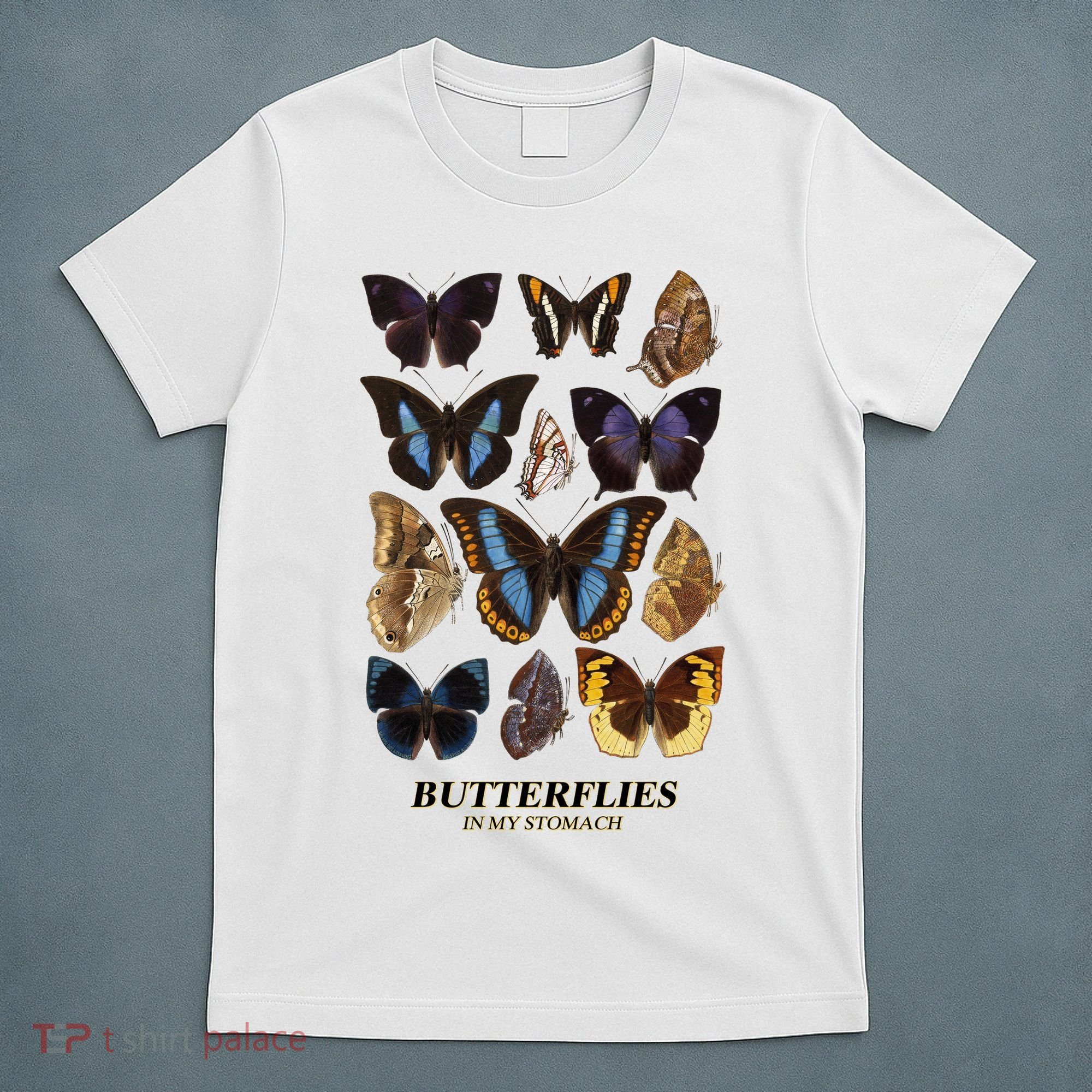 Butterflies In My Stomach Butterfly Retro Vintage T-Shirt