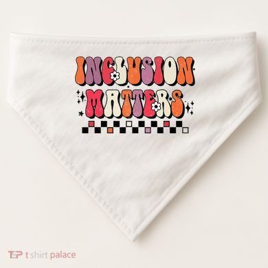 Boho Inclusion Matters Special Education Sped Teacher USA-Made Doggie Bandana
