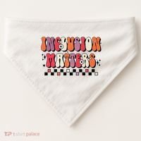 Boho Inclusion Matters Special Education Sped Teacher USA-Made Doggie Bandana thumb 0