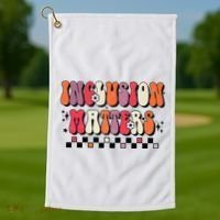 Boho Inclusion Matters Special Education Sped Teacher Golf Towel thumb 1