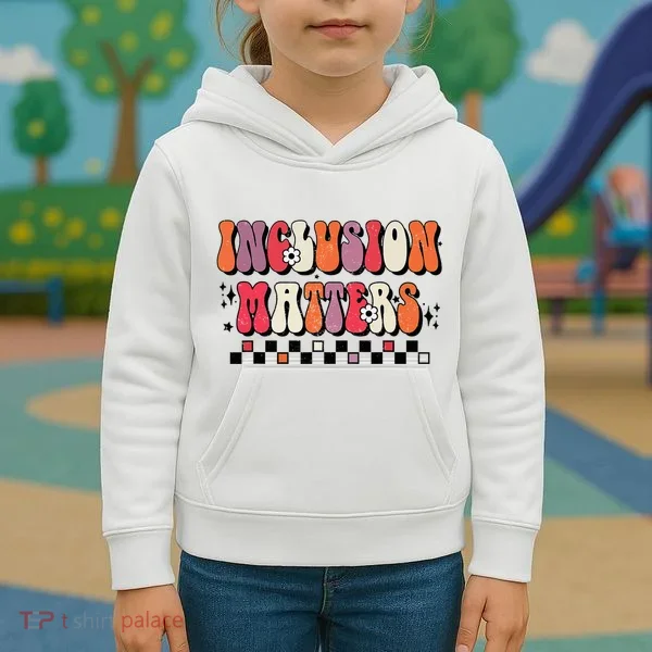 Boho Inclusion Matters Special Education Sped Teacher Kids Hoodie