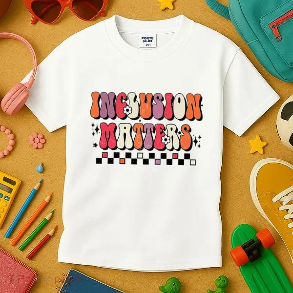 Boho Inclusion Matters Special Education Sped Teacher Kids T-Shirt