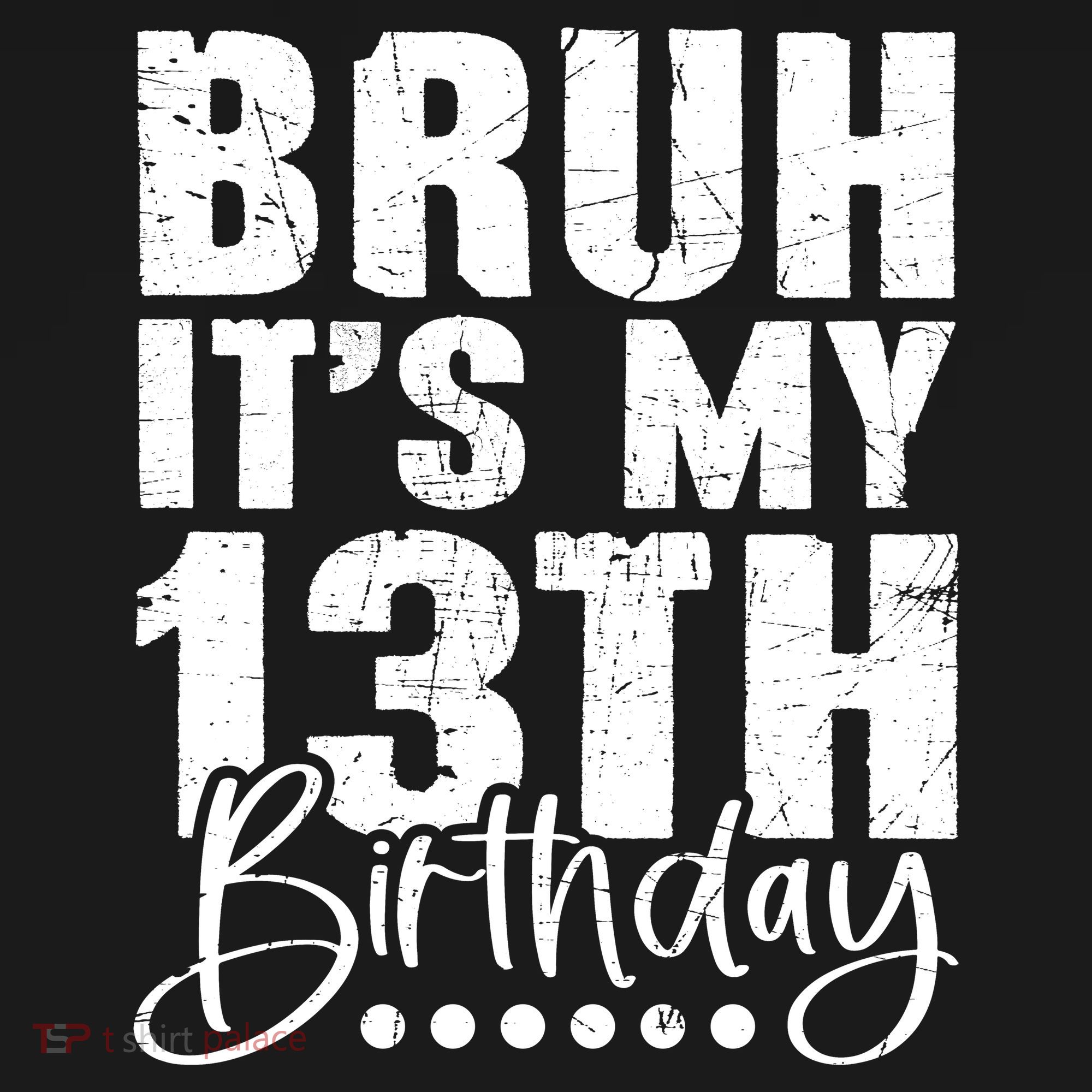 Bruh ItS My 13th Birthday 13 Year Old Birthday Women's Hoodie