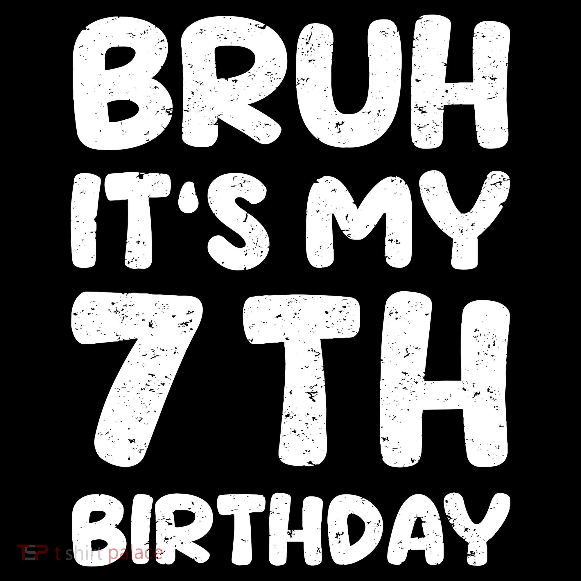 Bruh ItS My 7th Birthday 7 Year Old Birthday Women's Hoodie