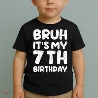 Bruh ItS My 7th Birthday 7 Year Old Birthday Toddler T-Shirt thumb 2