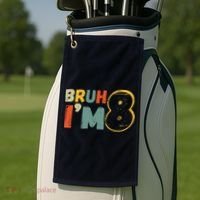 Bruh ItS My 8th Birthday IM 8 Year Old Birthday Gift Golf Towel thumb 2