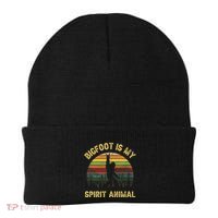 Bigfoot Is My Spirit Animal Bigfoot Lovers Beanie thumb 0
