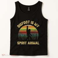 Bigfoot Is My Spirit Animal Bigfoot Lovers Tank Top thumb 2