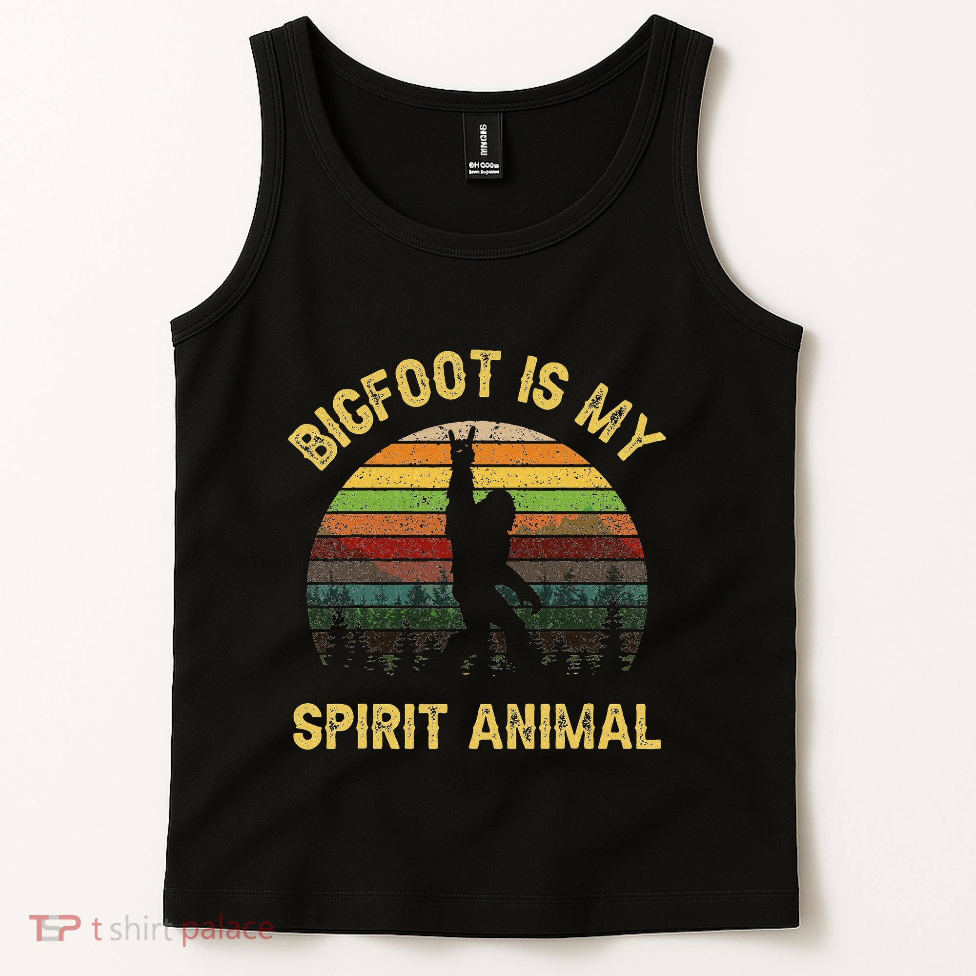 Bigfoot Is My Spirit Animal Bigfoot Lovers Tank Top