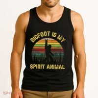 Bigfoot Is My Spirit Animal Bigfoot Lovers Tank Top thumb 3