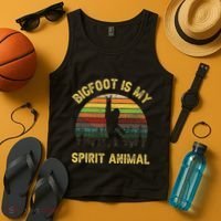 Bigfoot Is My Spirit Animal Bigfoot Lovers Tank Top thumb 4