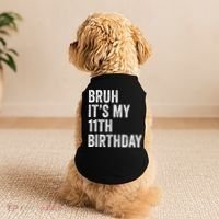 Bruh Its My 11th Birthday 11 Years Old Eleventh Birthday Doggie Tank thumb 2