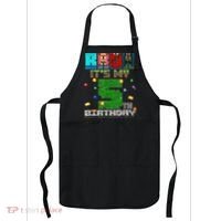 Bruh It'S My 5th Birthday Video Game Pixel Bday Apron thumb 0